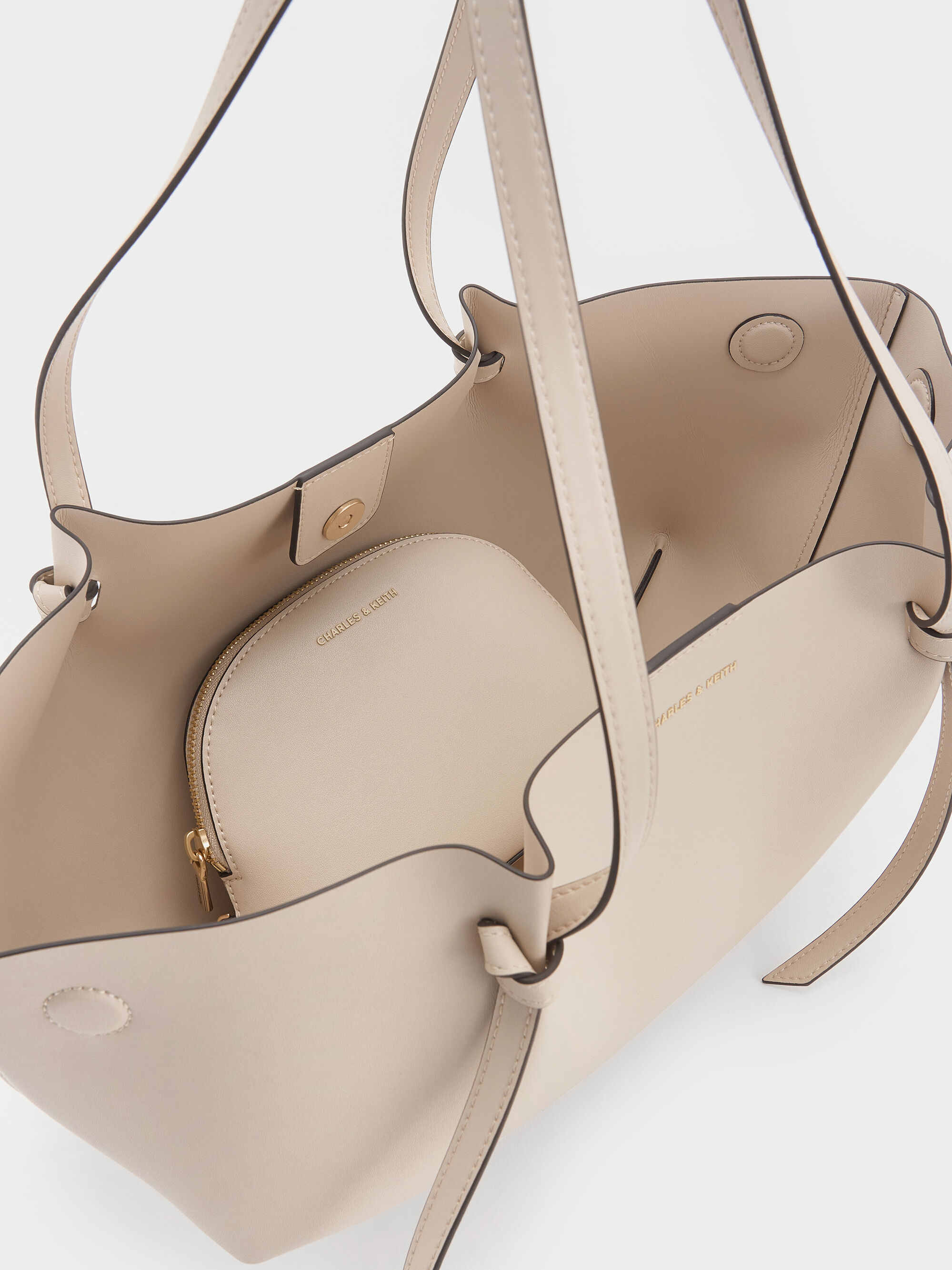 Oat Calla Tote Bag - CHARLES & KEITH UK