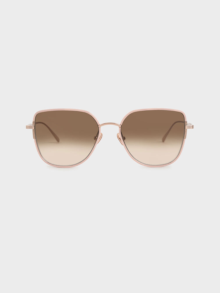 Seraphina Butterfly Sunglasses, Pink, hi-res