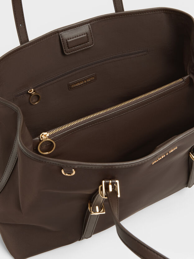 Levy Nylon Tote Bag, Espresso Brown, hi-res
