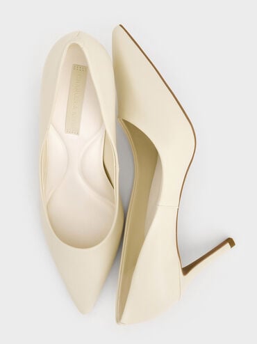 Emmy Pointed-Toe Stiletto Pumps, Chalk, hi-res