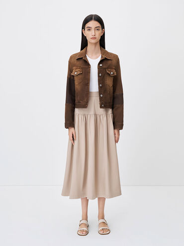 Metallic Accent Back Strap Sandals, Chalk, hi-res