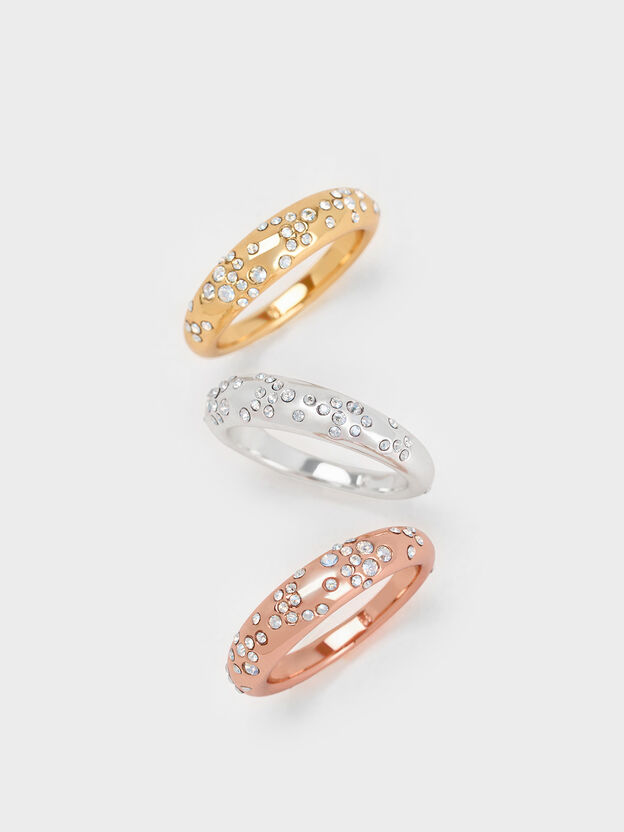Reverie Crystal Dome Ring, Rose Gold, hi-res