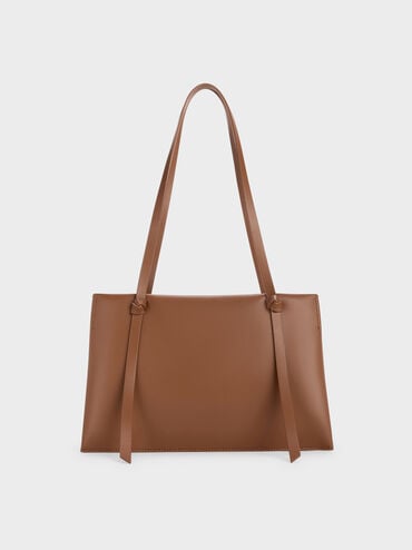 Midori Geometric Tote Bag, Chocolate, hi-res