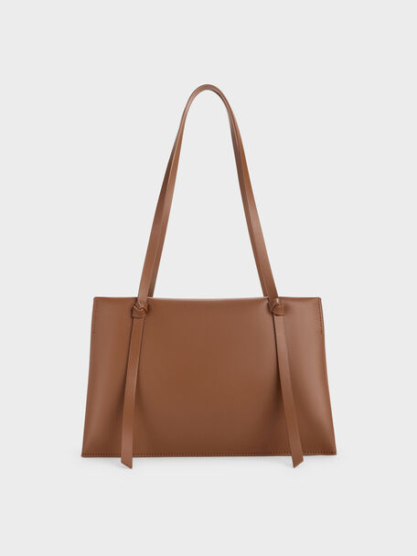 Midori Geometric Tote Bag, Chocolate, hi-res