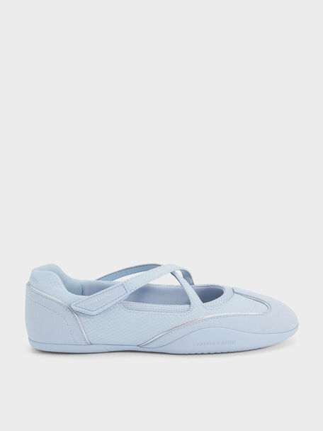 Mika Crossover Mary Jane Sneakers, Light Blue, hi-res