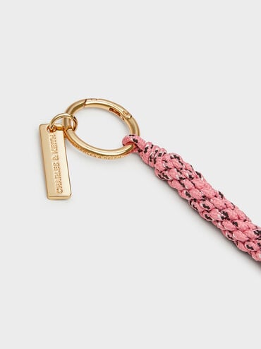 Braided Rope Charm, Guava Pink, hi-res