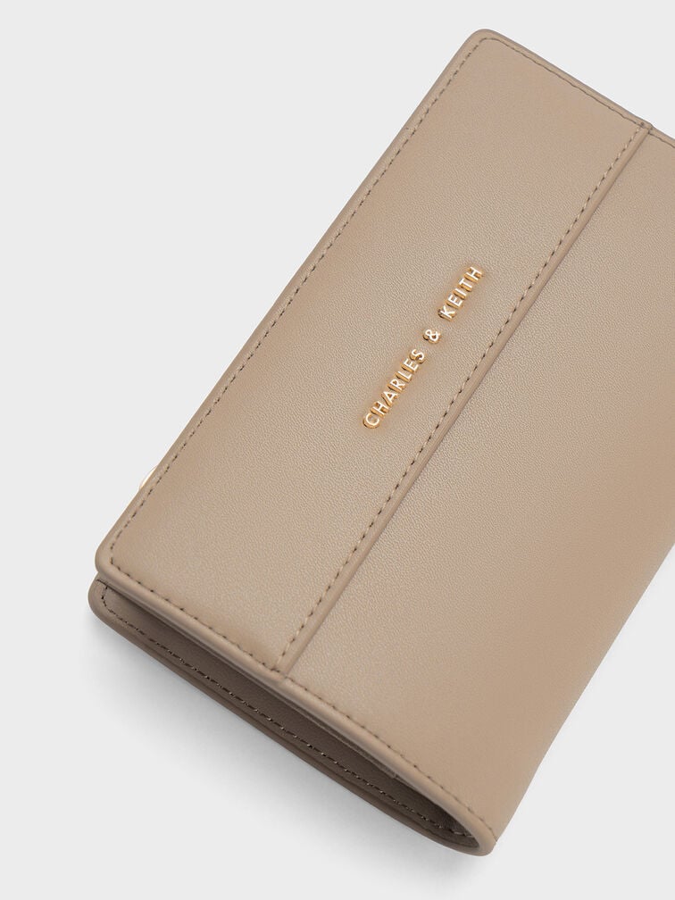 Cadence Top-Zip Wallet, Taupe, hi-res