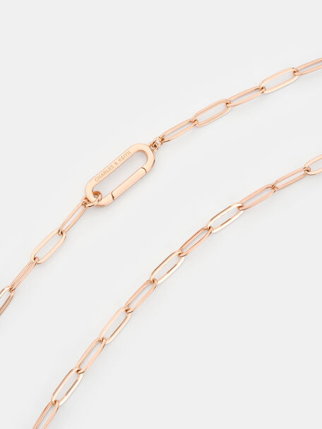Arleth Pendant Chain Necklace, Rose Gold, hi-res