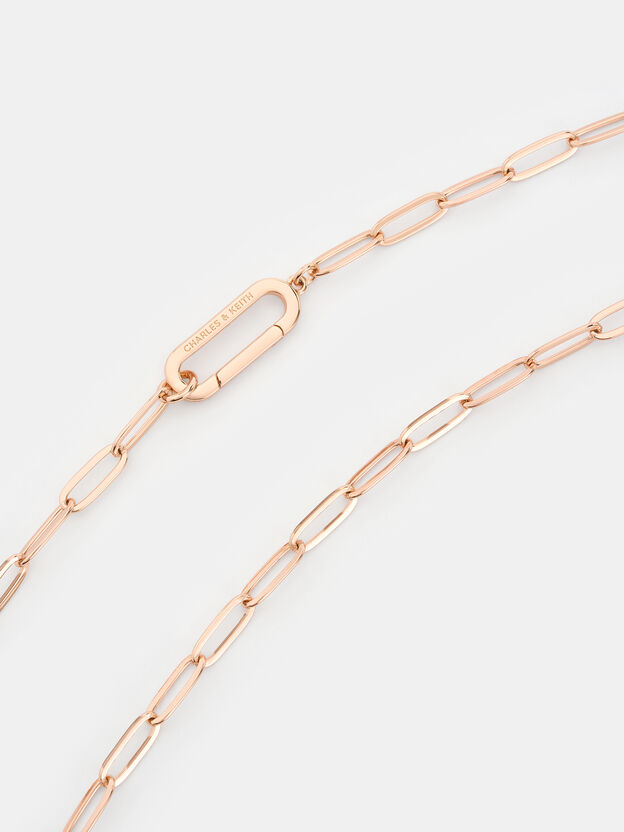 Arleth Pendant Chain Necklace, Rose Gold, hi-res
