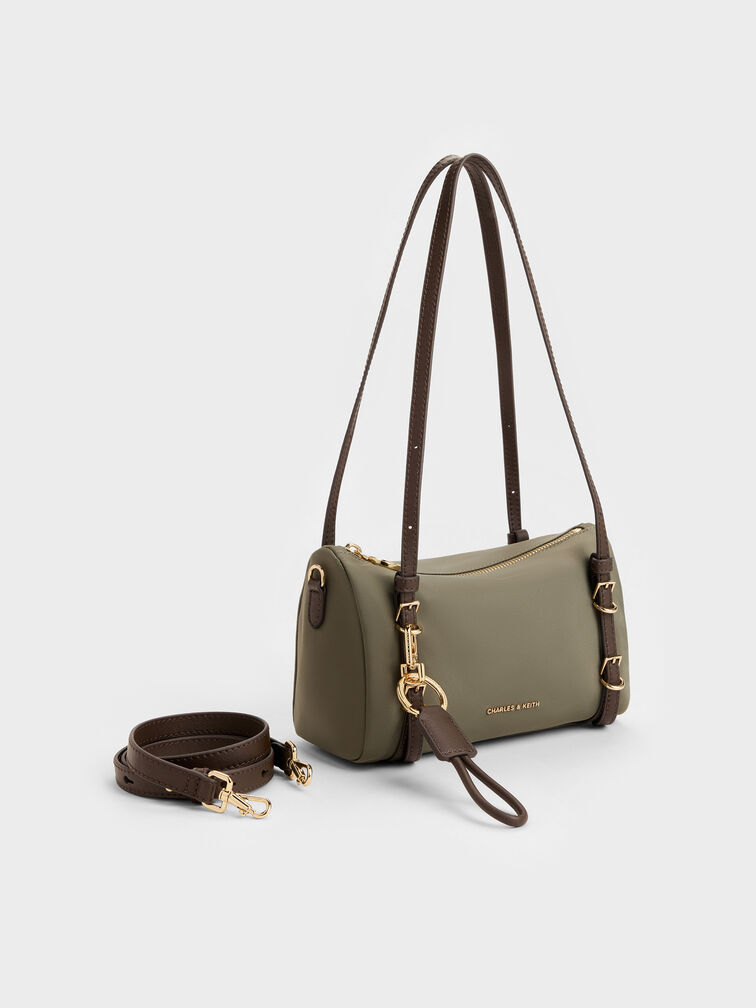 Mini Levy Nylon Shoulder Bag, Deep Olive, hi-res