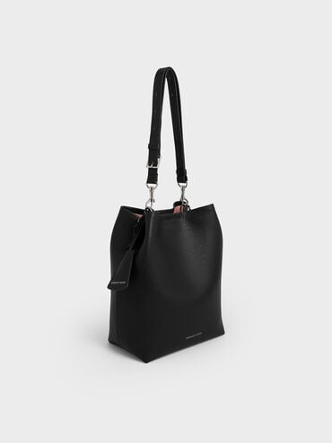 Beryl Bucket Bag, Noir, hi-res