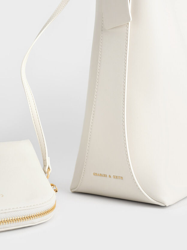 Edna Tote Bag, Cream, hi-res