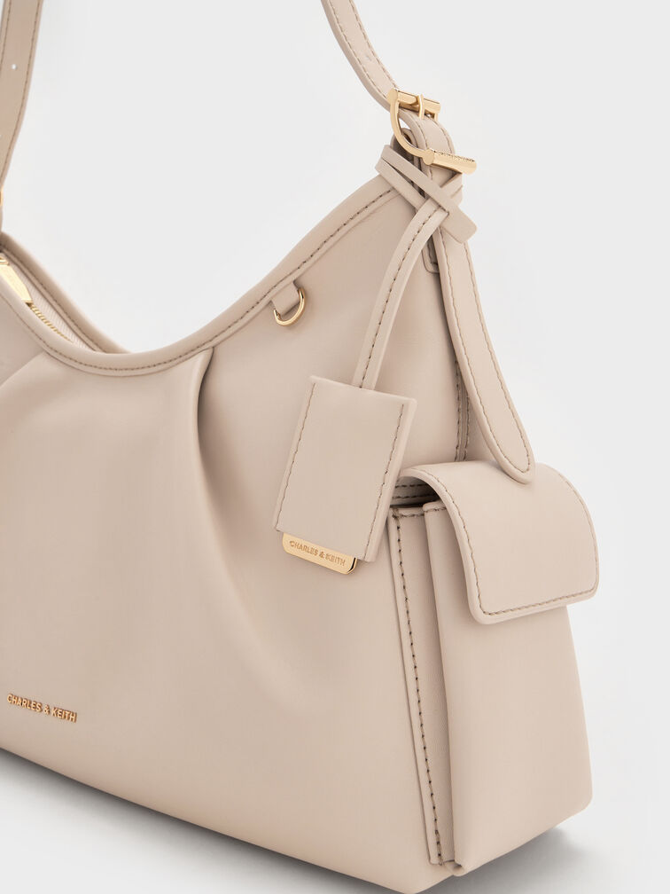 Khai Side-Pocket Shoulder Bag, Oat, hi-res