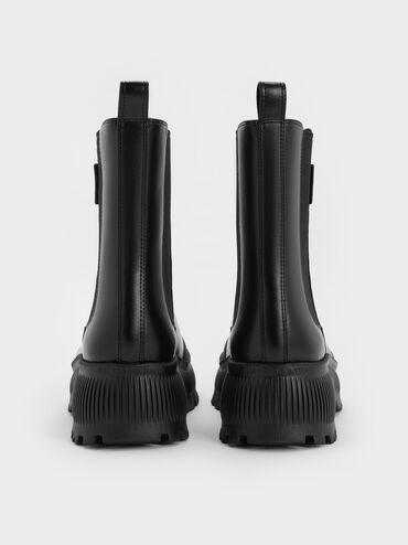Darra Ridged-Sole Chelsea Boots, Black, hi-res