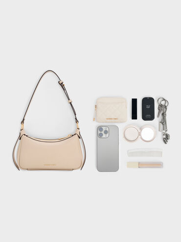 Mini Calla Shoulder Bag, Oat, hi-res