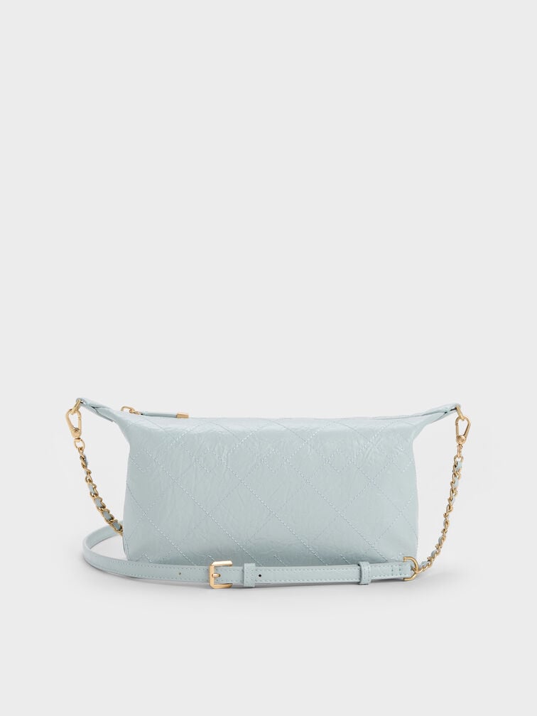Duo Quilted Shoulder Bag, Sea Salt Blue, hi-res