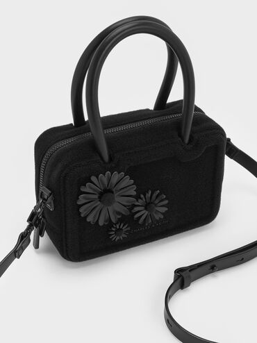 Polly Floral Appliques Set, Black Box, hi-res