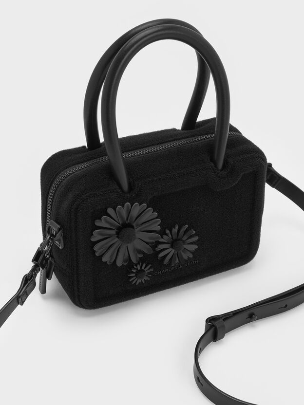 Polly Floral Appliques Set, Black Box, hi-res