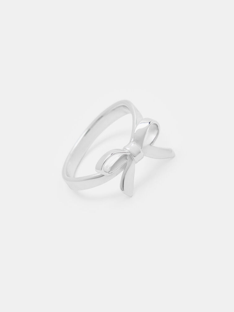 Athalia Bow Ring, Silver, hi-res