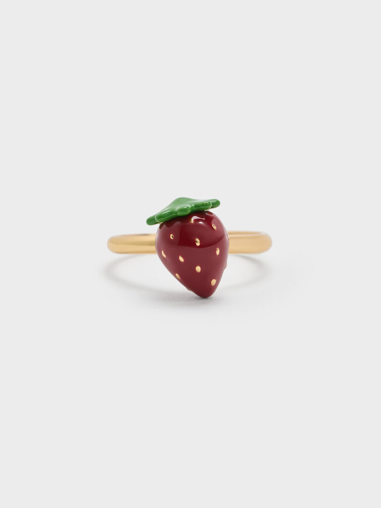 Francie Strawberry Ring, Gold, hi-res