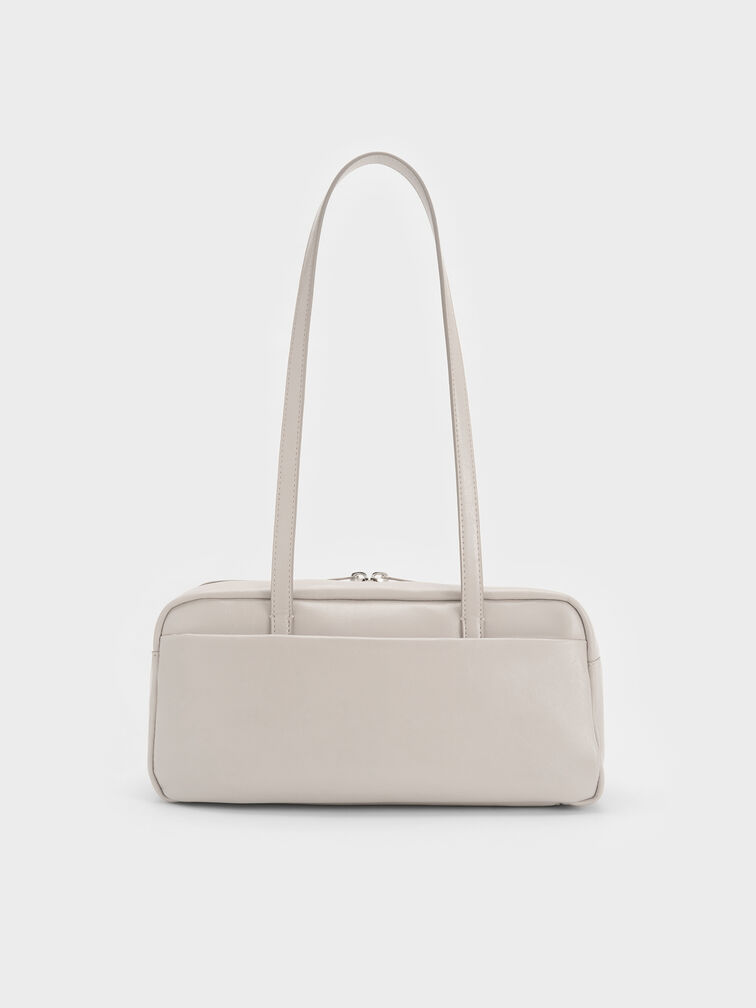 Atwood Chain Elongated Shoulder Bag, Shell Grey, hi-res