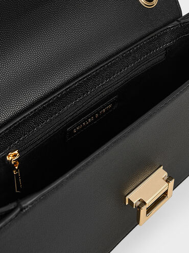 Everline Braided-Strap Shoulder Bag, Black, hi-res