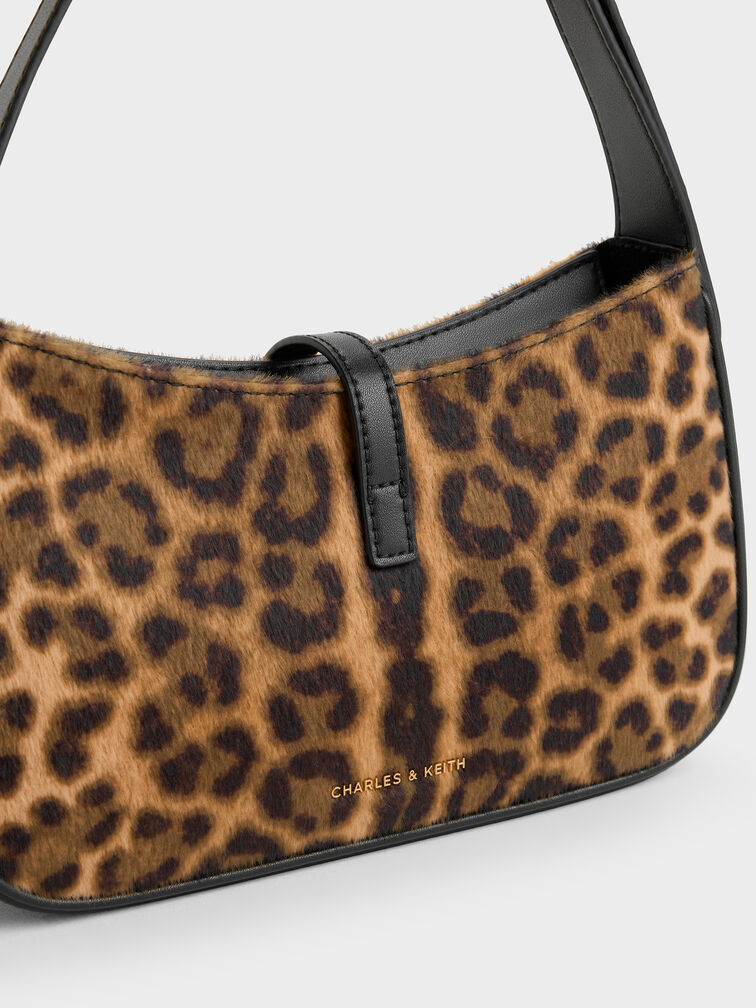 Cesia Leopard-Print Metallic-Accent Shoulder Bag, Multi, hi-res