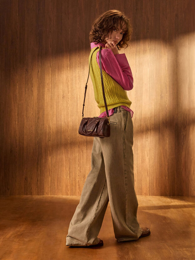 Philomena Bowling Bag, Distressed Coffee, hi-res