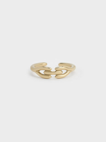 Kris Sculptural Ring, Gold, hi-res