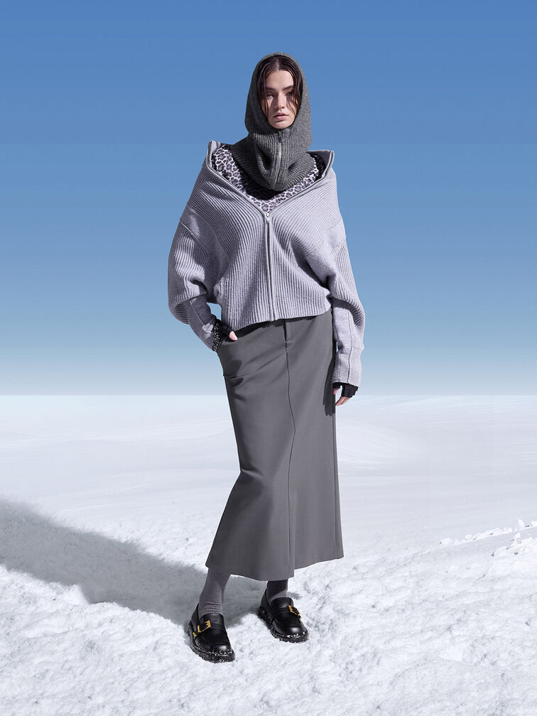 Leather Buckled-Strap Loafers, Black, hi-res