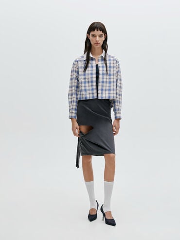 Lace & Satin Stiletto Pumps, Dark Blue, hi-res