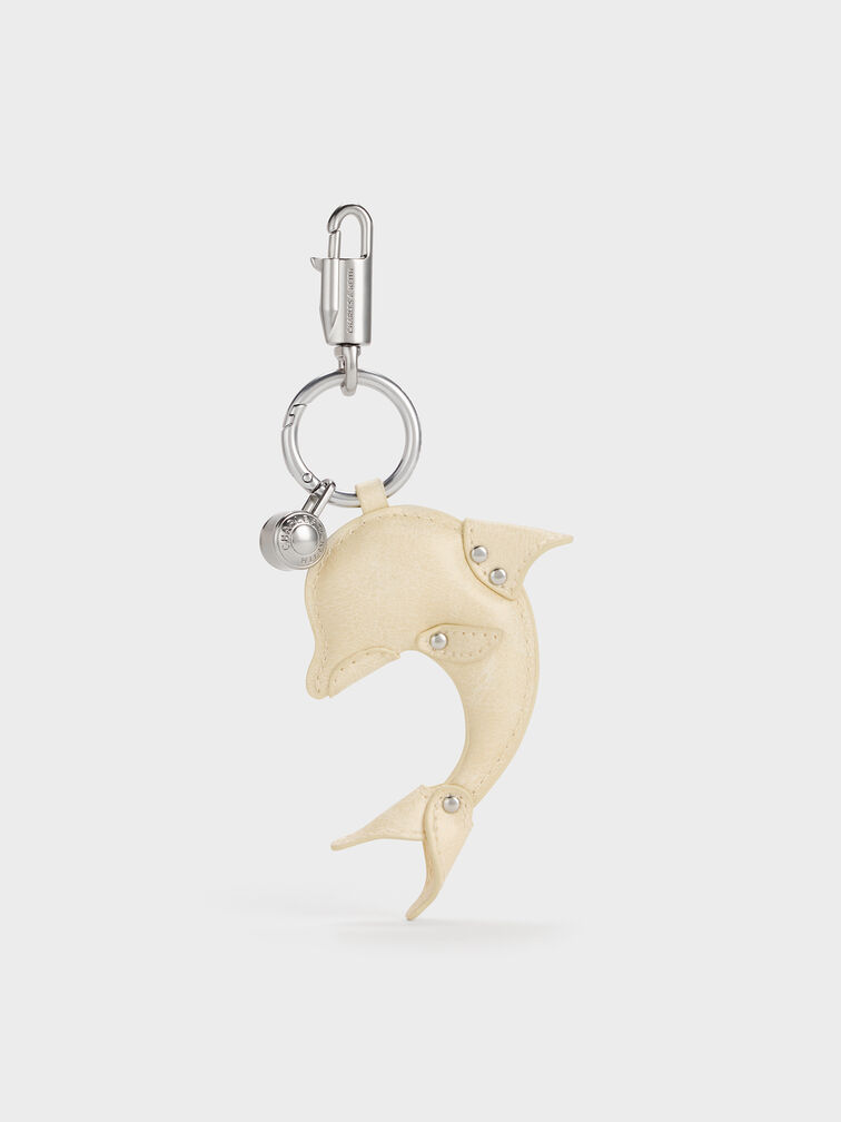 Delfina Dolphin Charm, Butter Yellow, hi-res