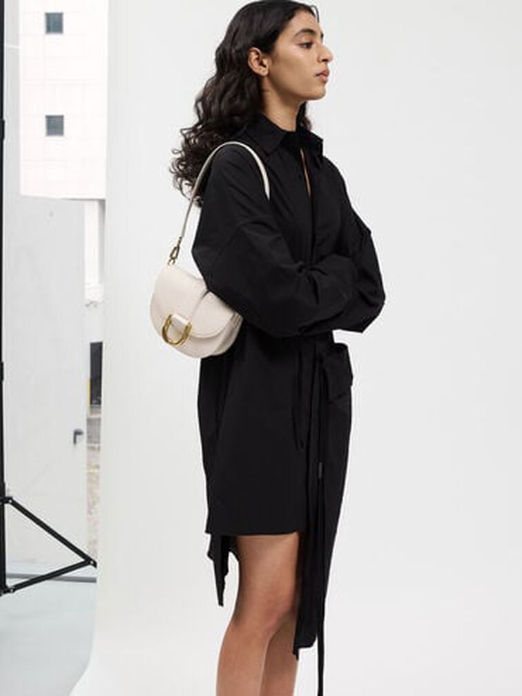 Mini Gabine Saddle Bag, Cream, hi-res