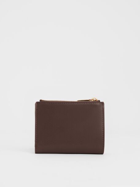 Midori Geometric Small Wallet, Espresso Brown, hi-res