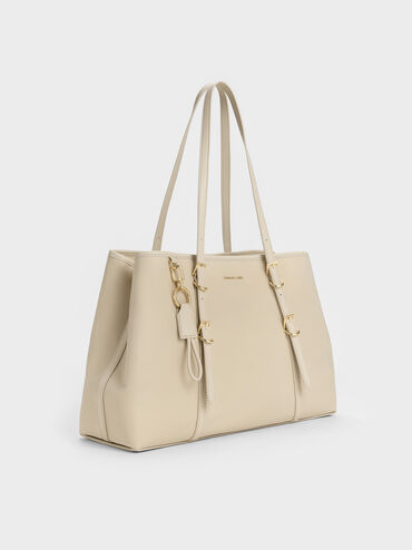 Levy Nylon Tote Bag, Dusted Oat, hi-res