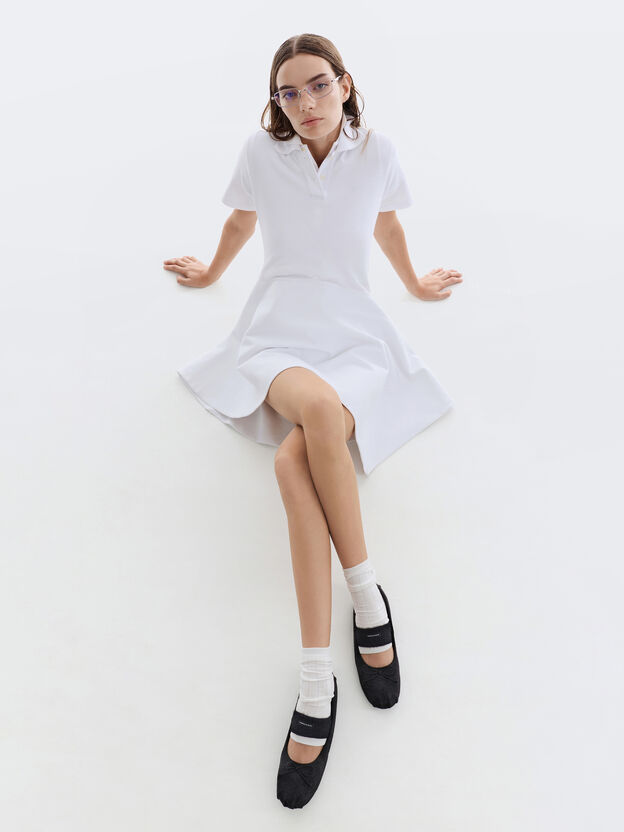 Winona Felt Mary Jane Flats, Black Textured, hi-res