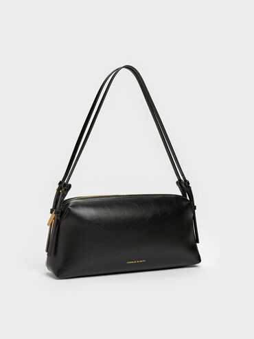 Deyna Double-Strap Shoulder Bag, Black, hi-res
