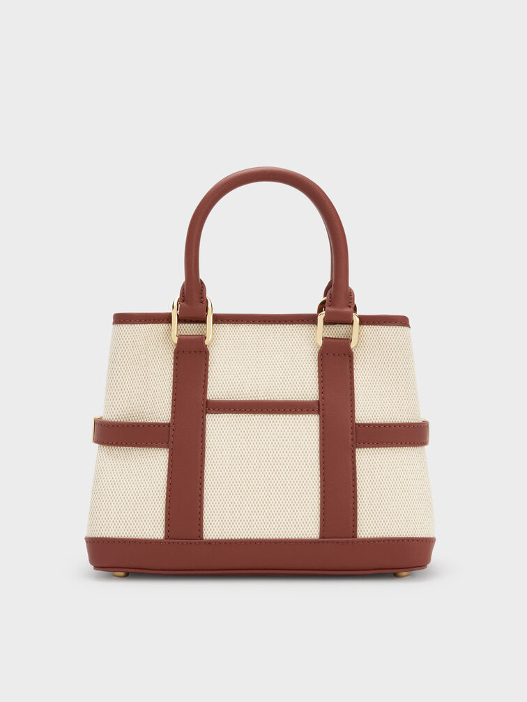 Mini Scottie Canvas Tote Bag, Brick, hi-res