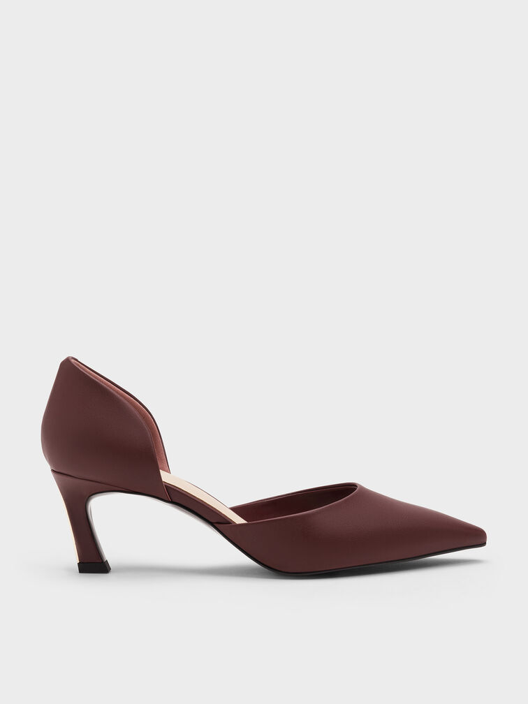 Kerra Pointed D'Orsay Pumps, Burgundy, hi-res