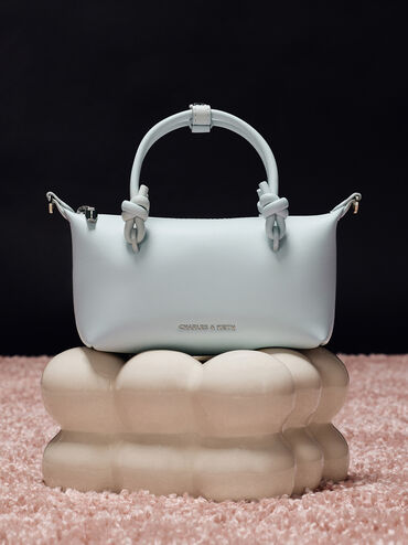 Sammie Knotted-Handle Tote Bag, Sea Salt Blue, hi-res