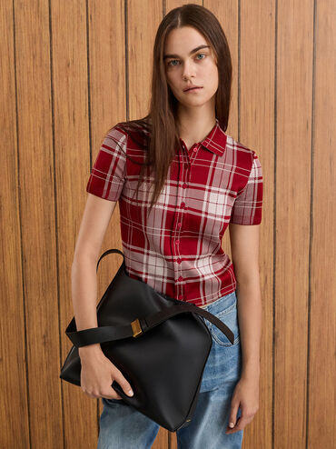 Edna Tote Bag, Black, hi-res