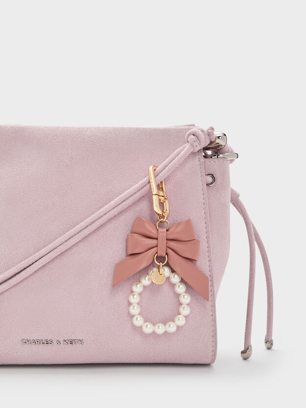 Halsey Bow-Pearl Charm, Blush Pink, hi-res