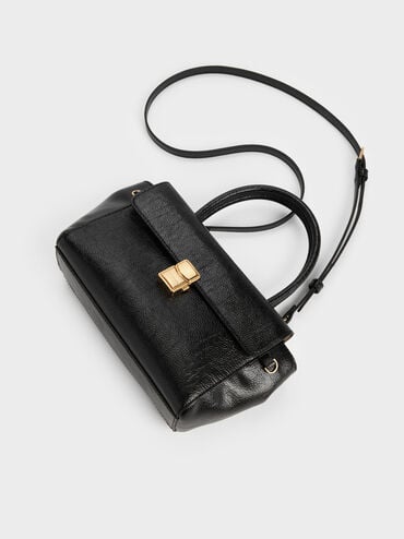 Acelynn Rope-Chain Tote Bag, Black, hi-res