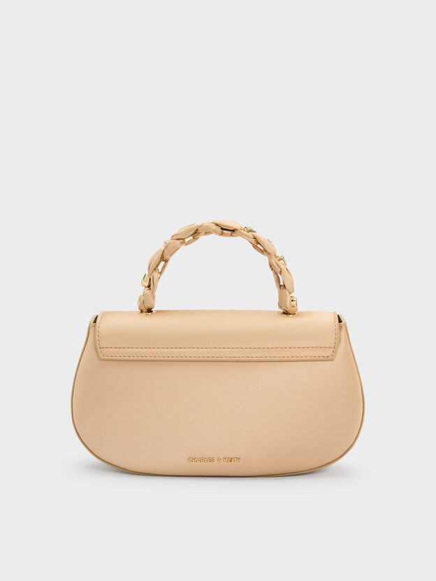 Eilian Braided Top Handle Bag, Champagne, hi-res