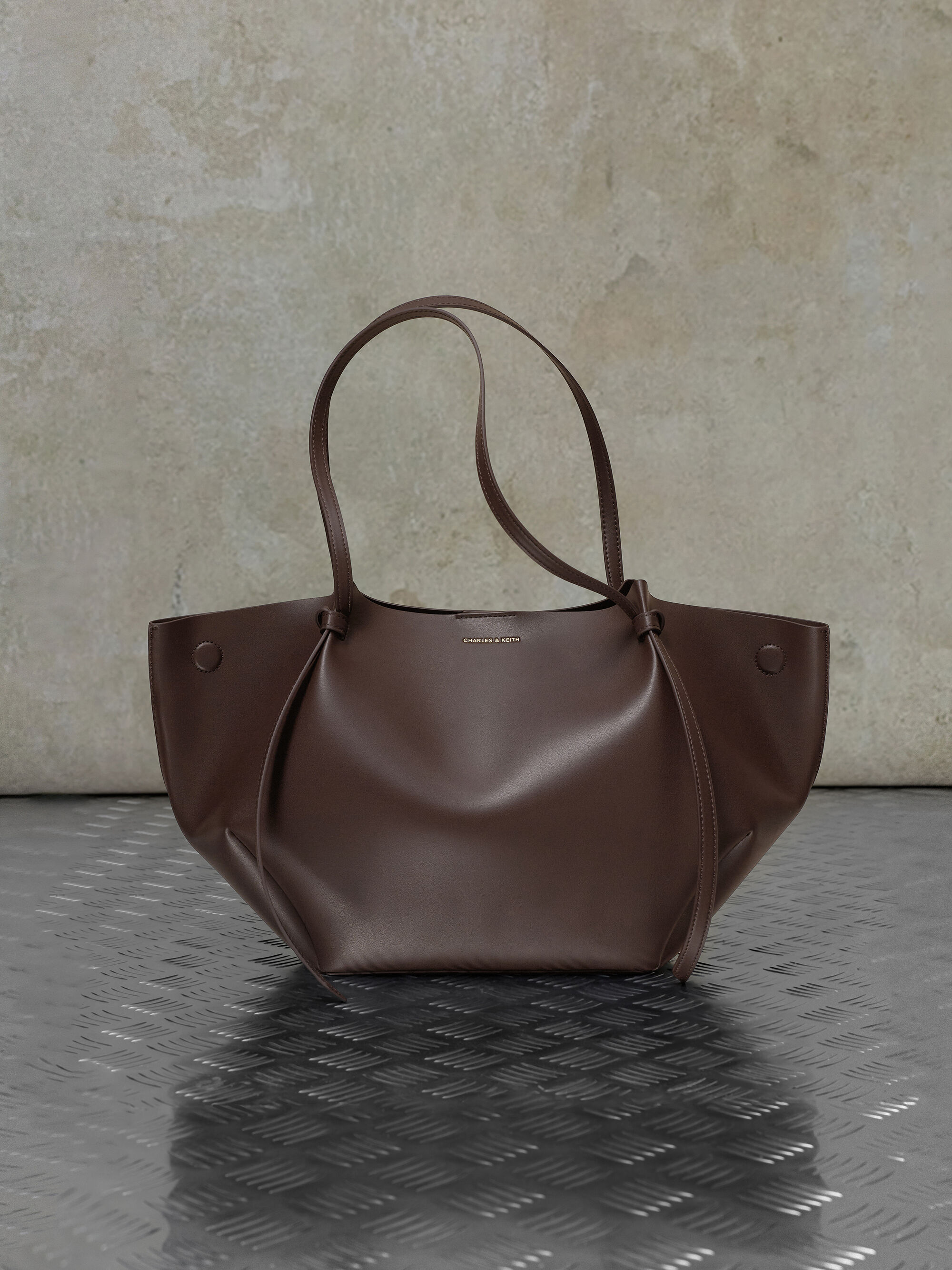 Espresso Brown Xl Calla Tote Bag - CHARLES & KEITH UK