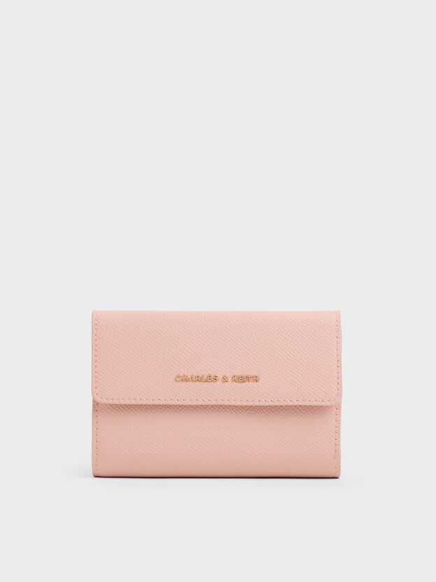 Tricha Turn-Lock Wallet, Pink, hi-res