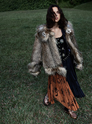 Kirke Buckle-Strap Flatform Mules, Dark Brown, hi-res