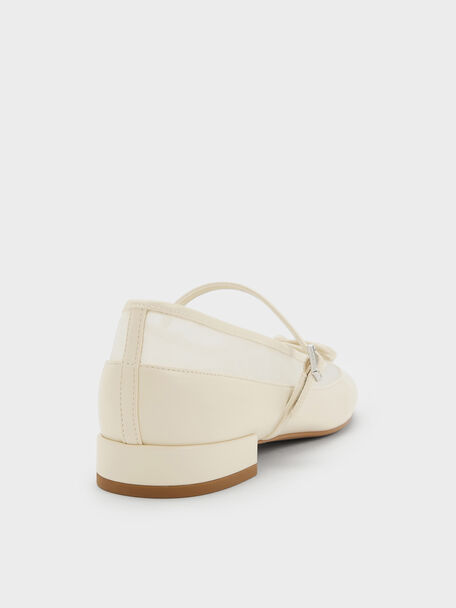 Mulligan Mesh Mary Janes, Chalk, hi-res