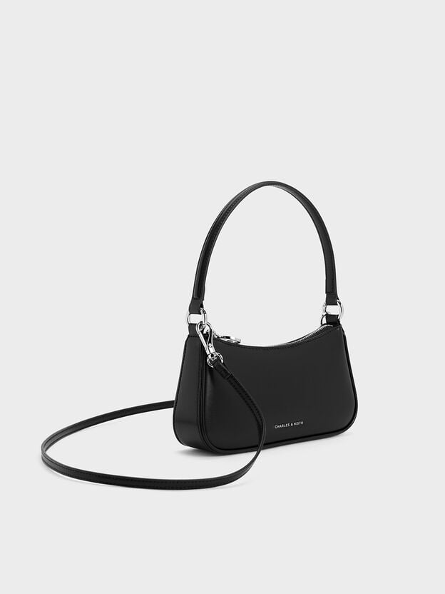 Elspeth Chain Shoulder Bag, Noir, hi-res