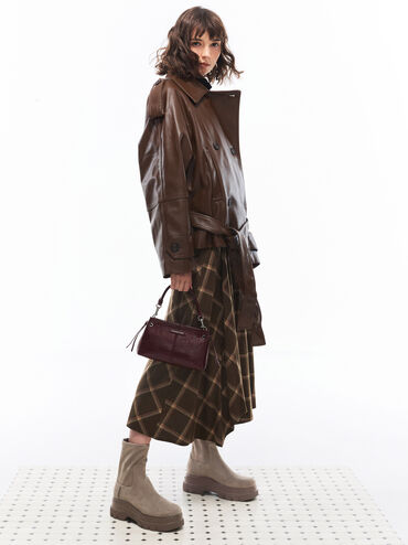 Noane Top Handle Bag, Wineberry Red, hi-res